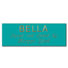 Colored Brass Engraved Signs