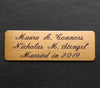 Tack Trunk Plate Custom Engraved 4" x 1 1/8" Solid Brass or Nickel Silver starting at