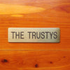 Tack Trunk Plate Custom Engraved 4" x 1 1/8" Solid Brass or Nickel Silver starting at