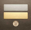 Tack Trunk Plate Custom Engraved 4" x 1 1/8" Solid Brass or Nickel Silver starting at