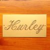 4x2 brass sign