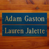 Custom Engraved Colored Brass Sign