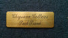 tack trunk plate solid brass 3x1