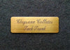 Engraved Tack Trunk Plate Brass