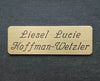 tack trunk plate solid brass 3x1