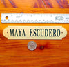 TACK TRUNK PLATE XXlarge (6 1/2" X 1 3/8"), .050 inch Thick Notched Brass or Nickel Silver Name Plate Custom Engraved Starting at