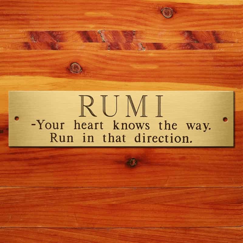 Engraved Outdoor Brass Name Plates and Plaques Custom Engraved Solid