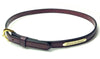 leather belt with engraved nameplate