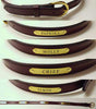 One inch belt with engraved plates