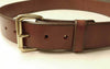 leather garrison belt with engraved nameplate