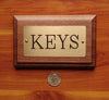 Engraved Brass Name Plate on Solid Walnut Wood Plaque starting at