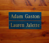 Custom Engraved Colored Brass Sign