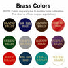 Colored Brass Sign Colors