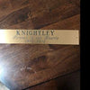 engraved brass sign name plate