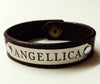 Leather Horse Bracelet with 3" Custom Engraved Plate Men's/Wide starting at
