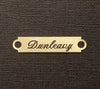 Bridle Brow or XXX Small Saddle Name Plate - Solid Brass or Nickel Silver - 1 3/4" x 3/8" starting at