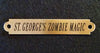 Engraved Halter Name Plate XLarge 4 1/2" x 3/4" Solid Brass or Nickel Silver