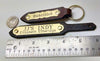 engraved leather key fobs compared