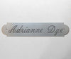 TACK Trunk/GROOMING Box PLATE XXlarge (6 1/2" X 1 3/8"), Notched Nickel Silver Name Plate .020" Custom Engraved