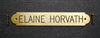 Engraved Solid Brass or Nickel Silver Saddle Brow Bridle Collar or Small Halter Name Plate - 3" x 1/2" starting at