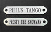 Products ENGRAVED HALTER or COLLAR NAME PLATE MEDIUM 3 1/2" x 5/8"