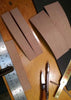 measuring and marking the leather