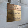 engraved brass sign name plate