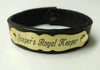 Leather Horse Bracelet with 2 1/2" x 1/2" Custom Engraved Ornate Plate