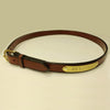One inch belt with engraved plate